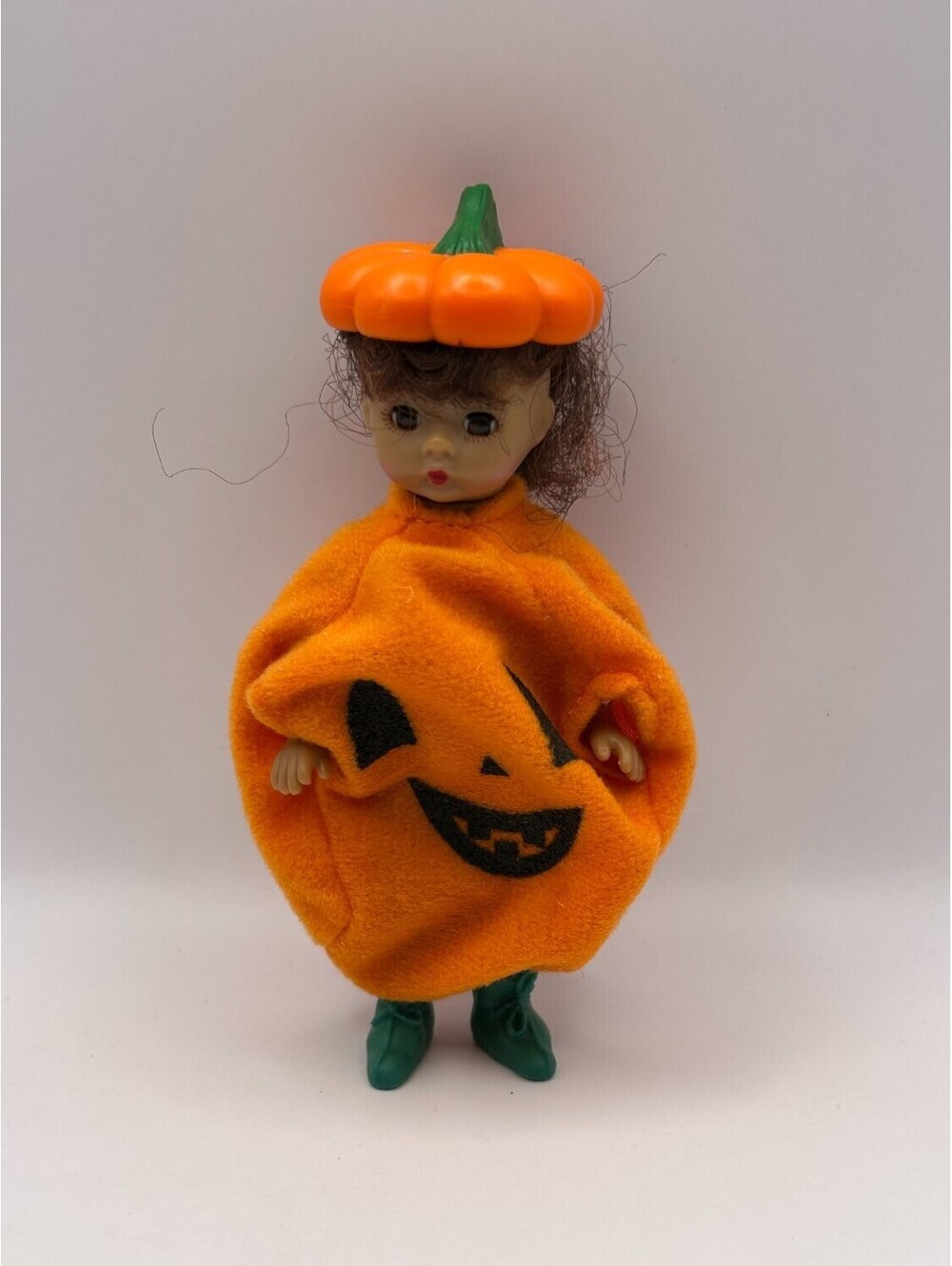 Madame Alexander Doll Wendy Halloween Pumpkin Vintage Girls Orange Green brown